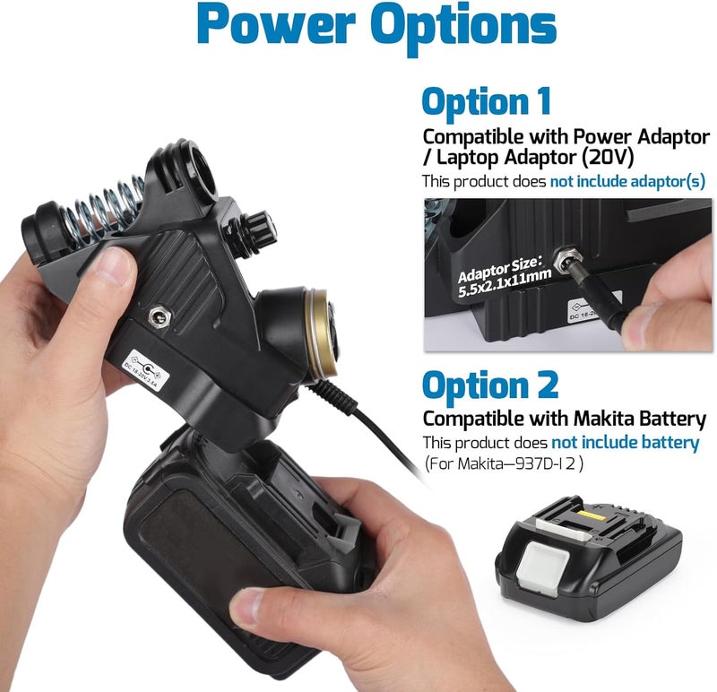 WeP 937D-I 2 Cordless Soldering Iron Kit Compatible with Makita 20V/18V Battery, with Integrated Iron Holder, Digital Display, 6 Soldering Tips, Adjustable Temperature, Auto Sleep & Shutdown - Image 5